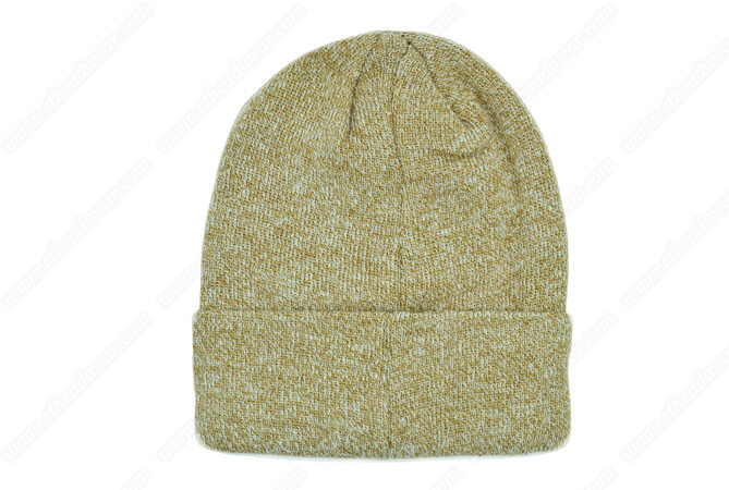 almond heather beanies