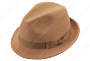 brown fedora hat