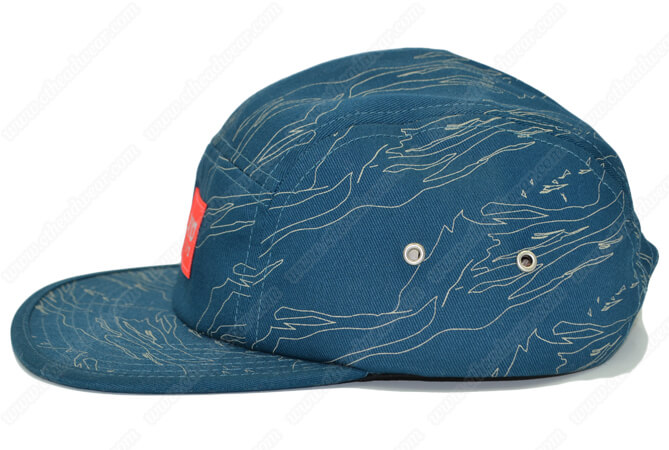 print 5 panel hats