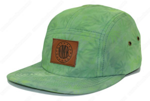 Printed cannabis 5 panel hats