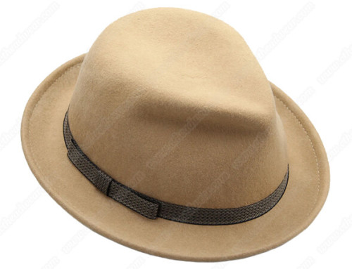 Wide brim fedora hat