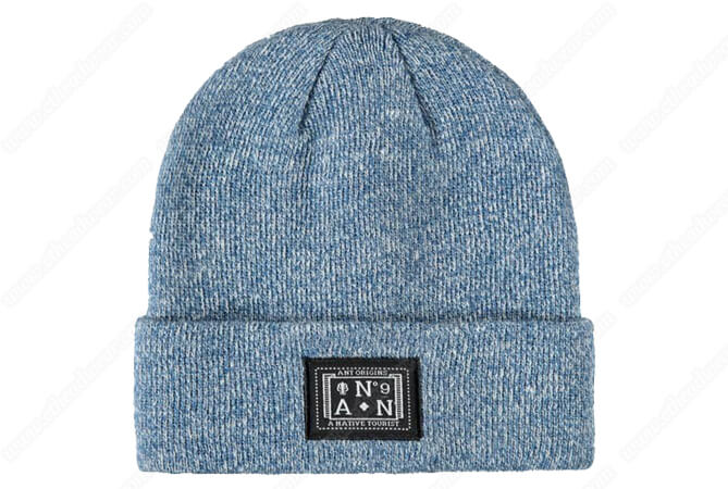 blue heather beanie hats for teenage girls