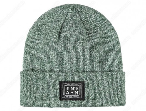 Knit beanies embroidered