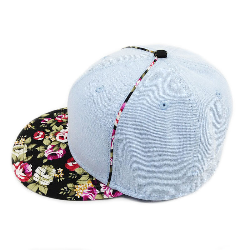 custom flower bill snapbacks