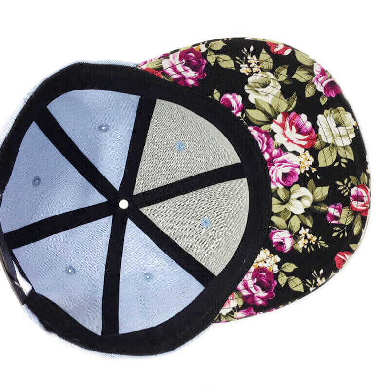 custom flower bill snapbacks