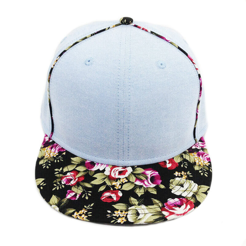 custom flower visor snapbacks