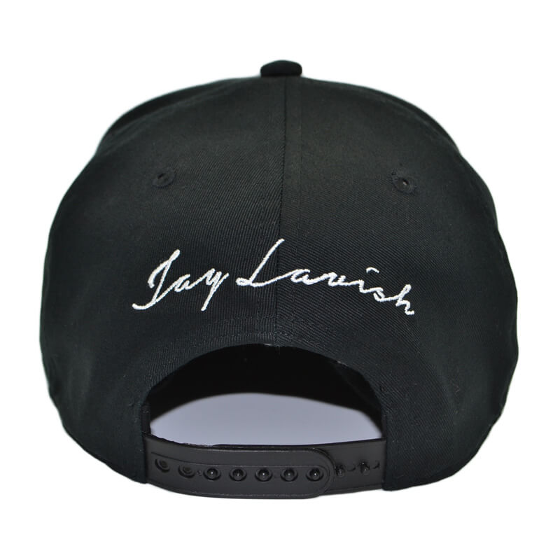 black snapbacks with custom embroidery logo