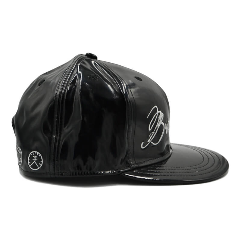 PU leather snapback hats wholesale