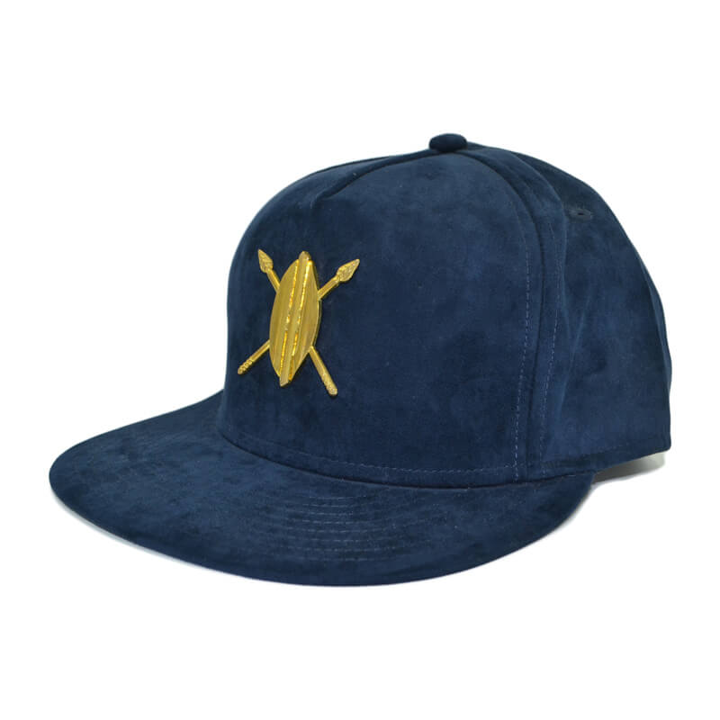 suede snapback hats with gold logo