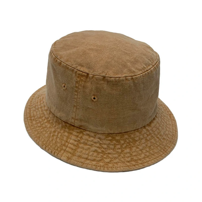 washed solid bucket hats