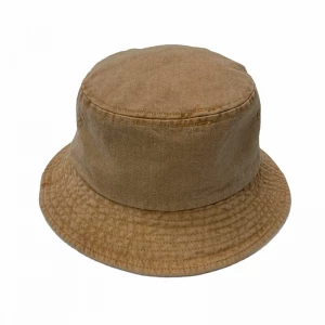 washed solid bucket hats