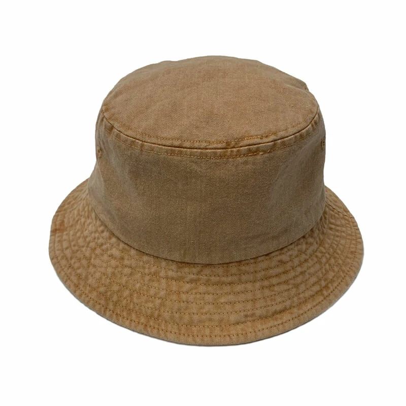 washed solid bucket hats